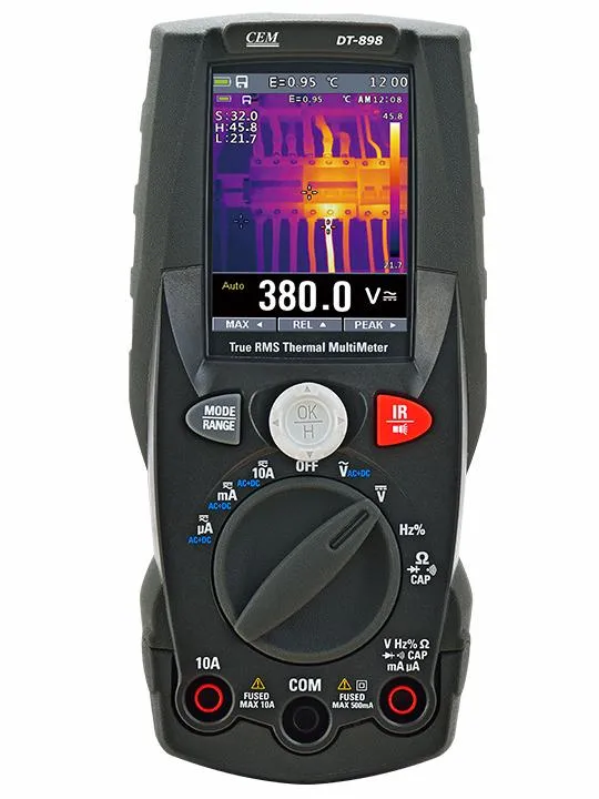 DT-898 - Мультиметр TRMS с встроенным тепловизором