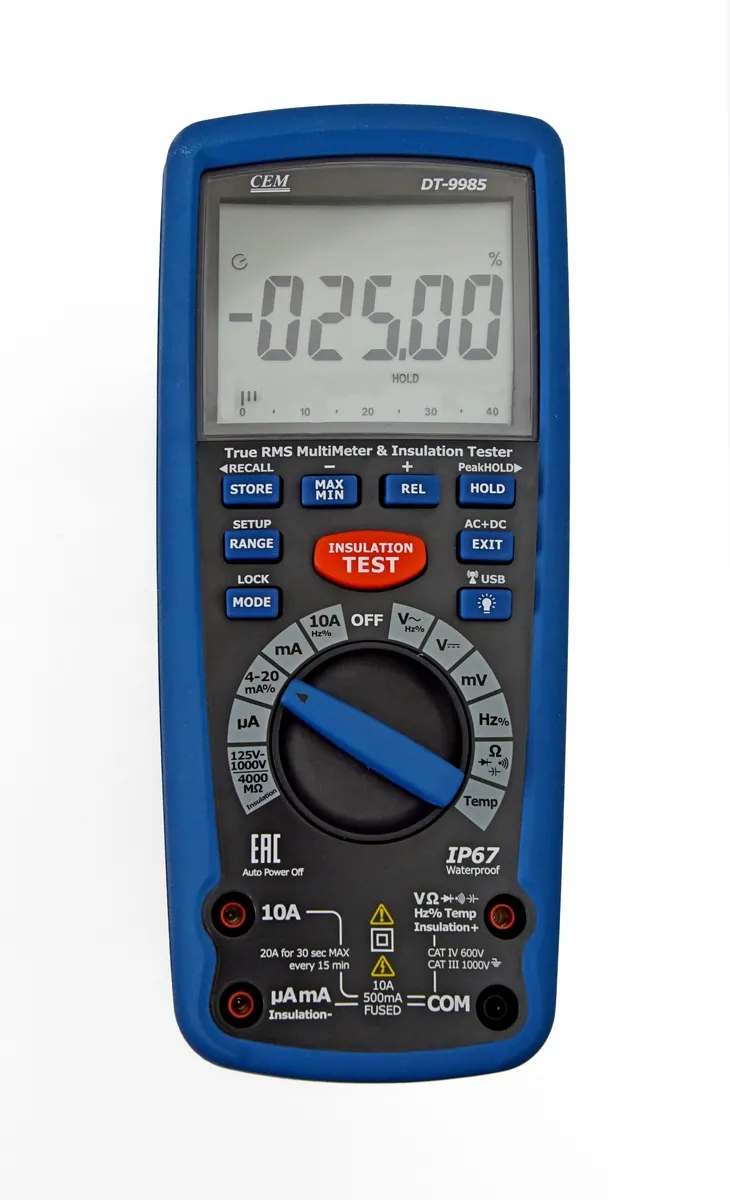 DT-9985 - Мультиметр цифровой, мегаомметр
