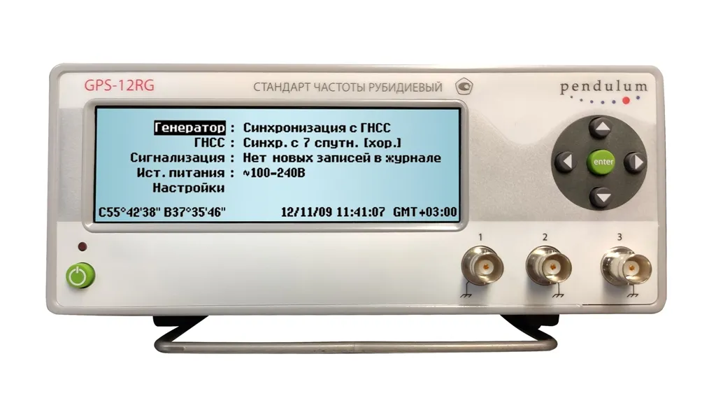 GPS-12RG - рубидиевый стандарт частоты с синхронизацией по GPS