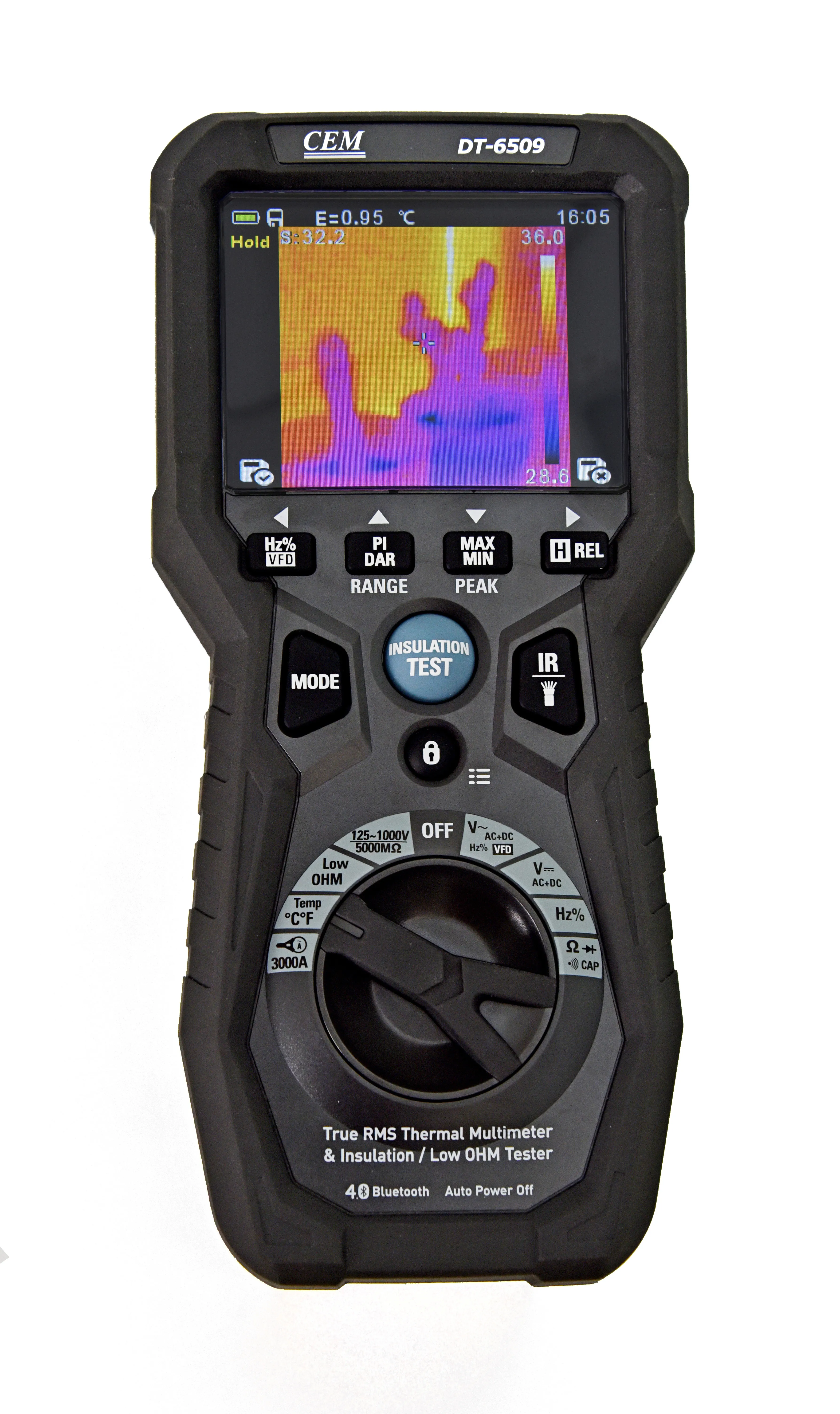 DT-6509 - Измеритель сопротивления изоляции Микроомметр высокого разрешения с мультиметром True RMS