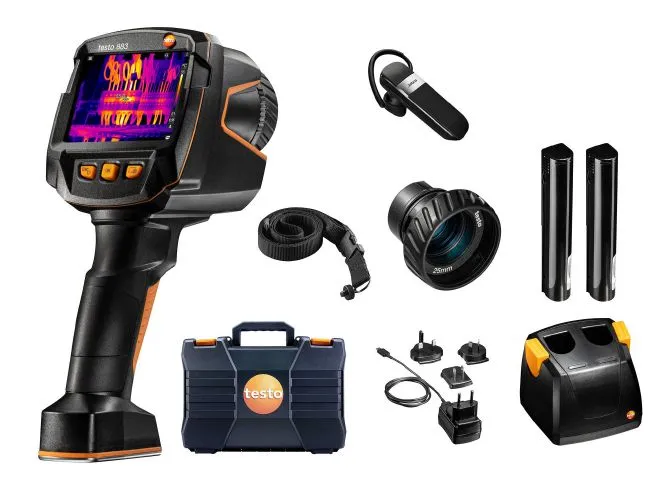 testo 883 - Тепловизор с 2 объективами и принадлежностями