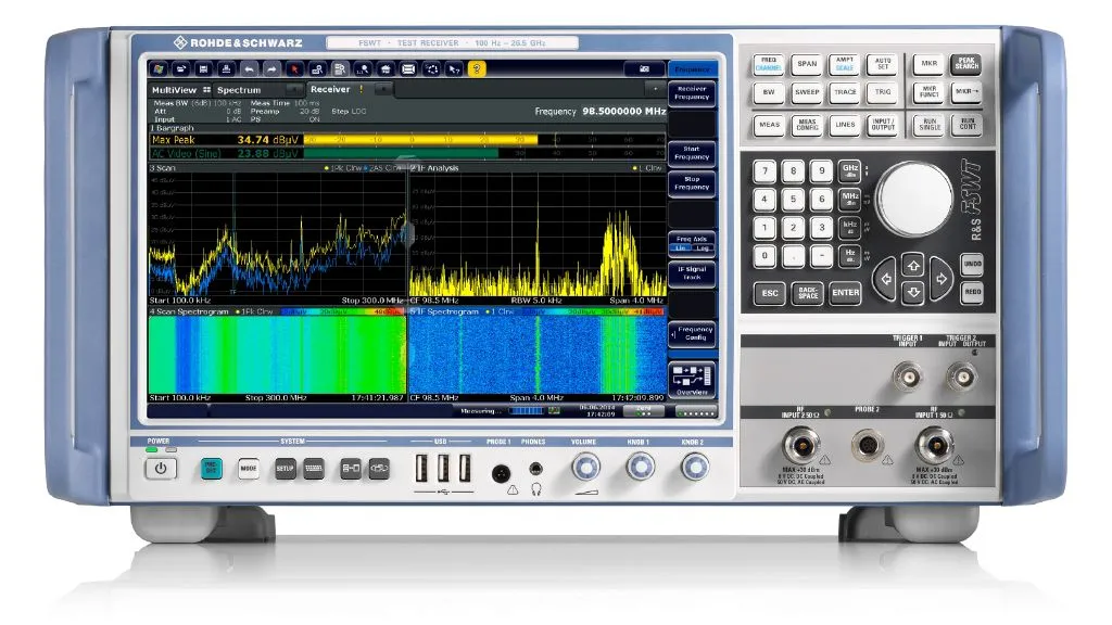FSWT26 - Измерительный приемник TEMPEST с цифровым анализом сигналов Rohde & Schwarz от 10 Гц до 26,5 ГГц