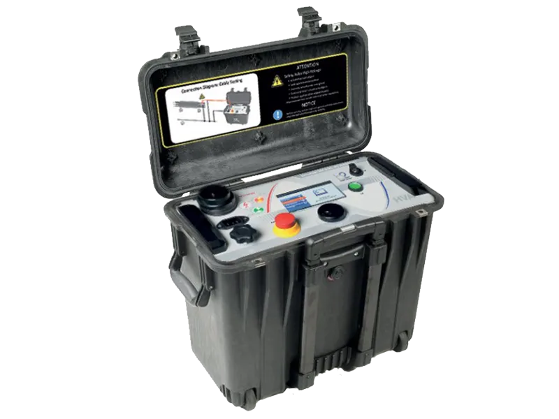 HVA34TD-1 - Высоковольтная СНЧ установка для испытания кабелей, 34кВ, с встроенным модулем измерения тангенса дельта