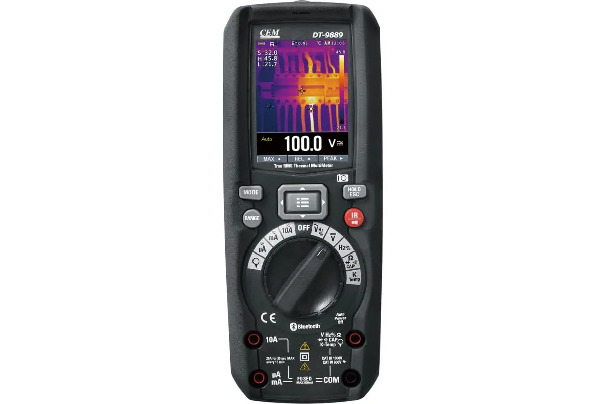 DT-9889 - Мультиметр TRMS с встроенным тепловизором