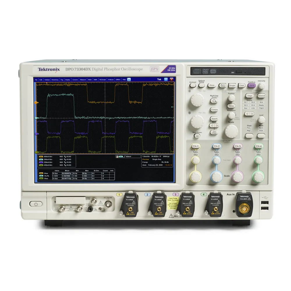 DPO73304DX - осциллограф с цифровым люминофором Tektronix 33 ГГц, 4 канала