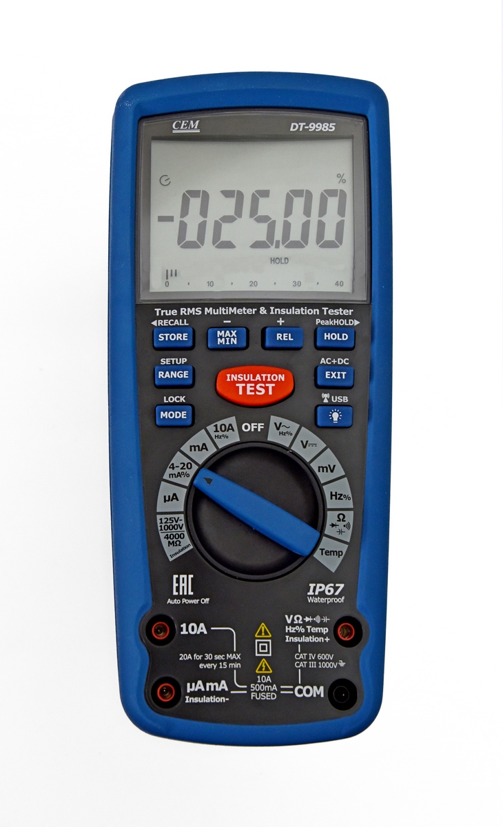 DT-9985 - Мультиметр цифровой, мегаомметр