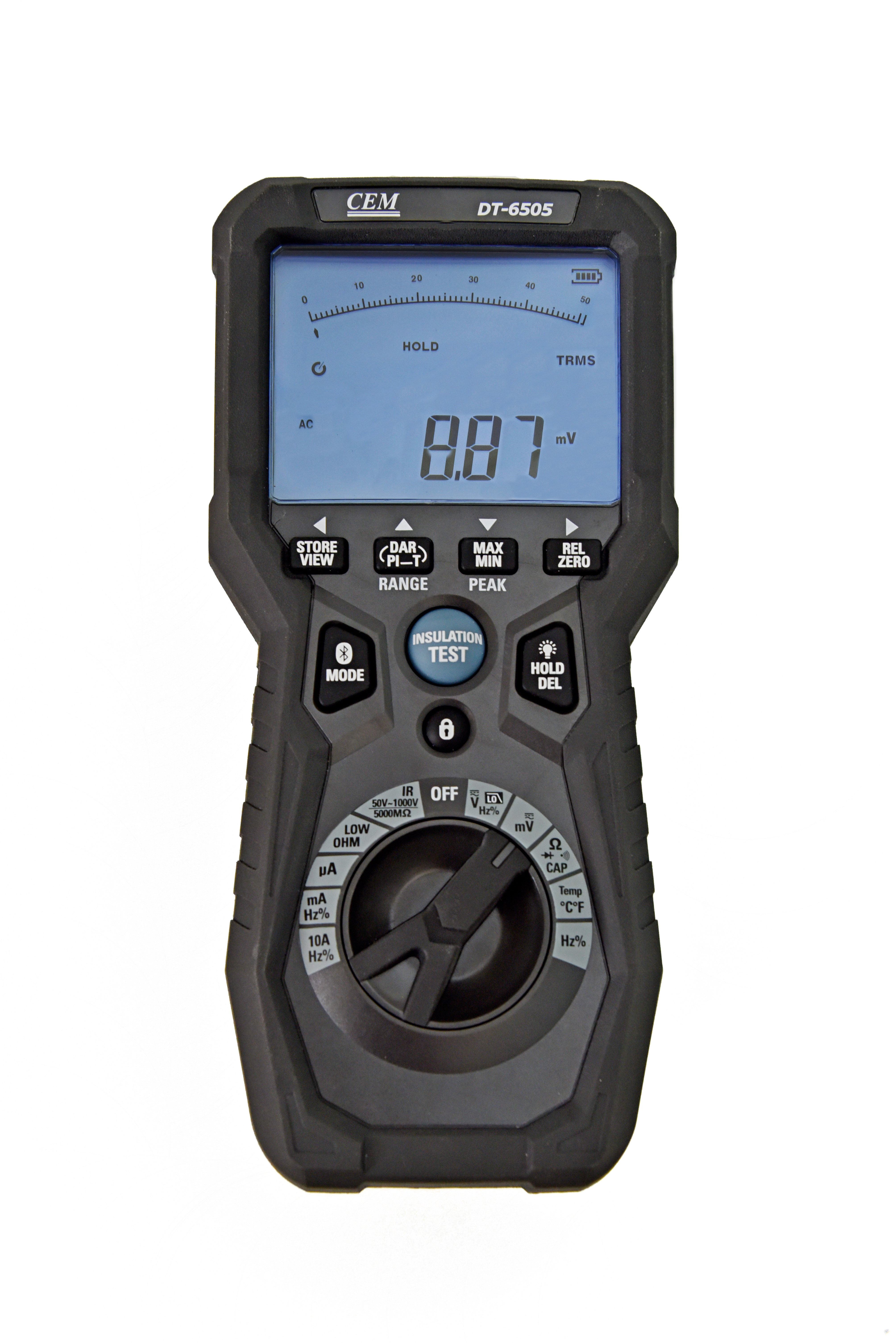 DT-6505 - Измеритель сопротивления изоляции Микроомметр высокого разрешения с мультиметром True RMS